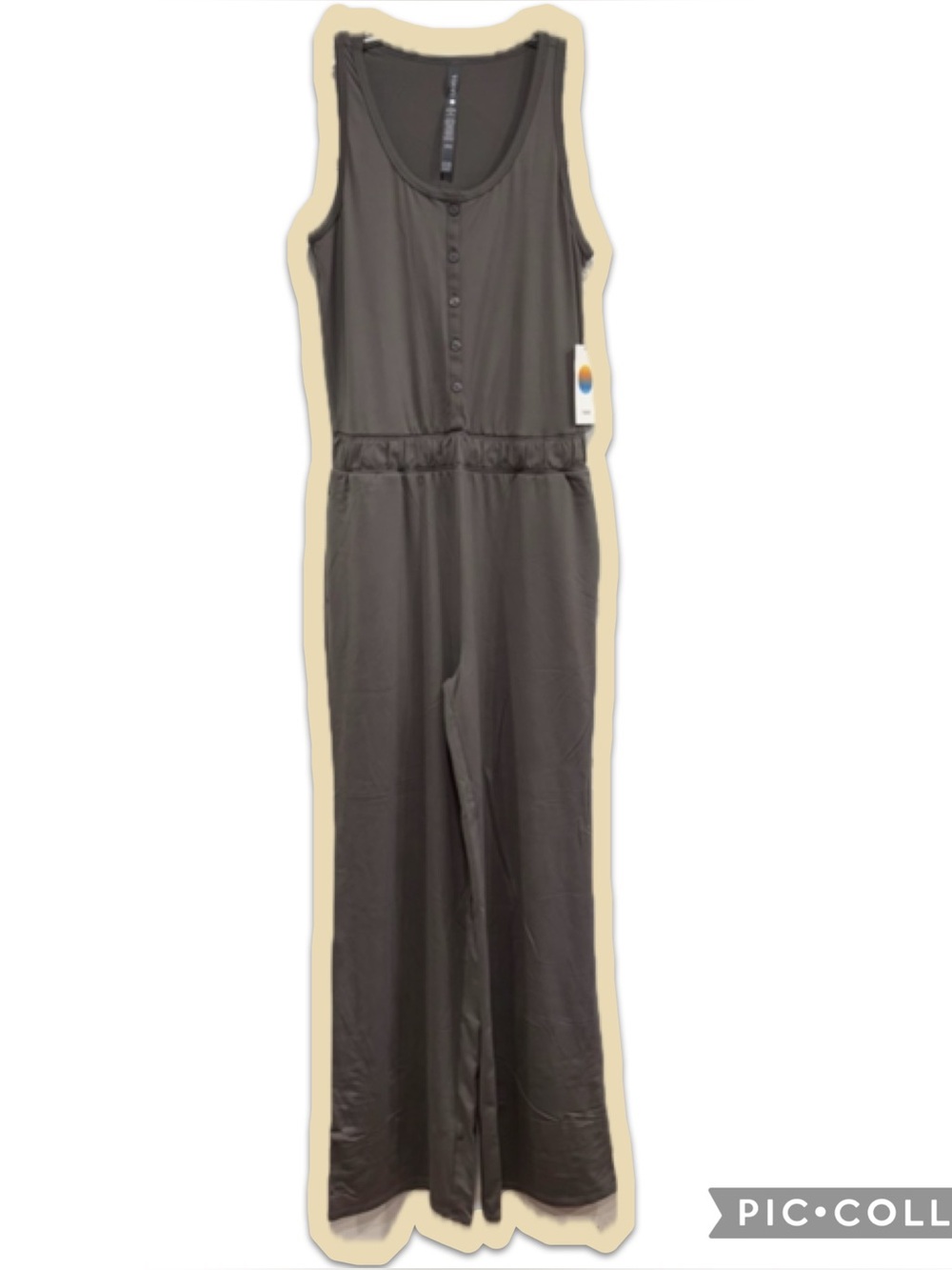 Vuori brown taupe Sleeveless Maxi Jumpsuit